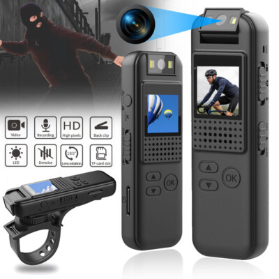 1080P HD Mini Body Dash Cam 0,9 Zoll Polizei Motorrad Bike Motion Camera 180°