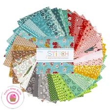 Riley Blake STITCH  5" STACKER 42- 5" Charm squares Quilt Fabric LORI HOLT