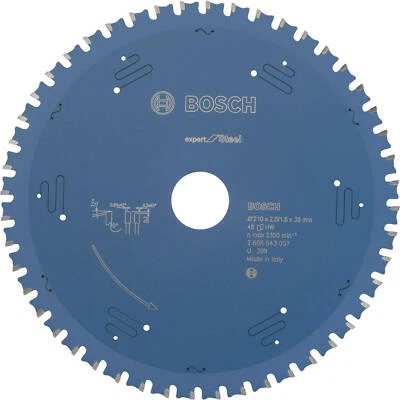 BOSCH PROFESSIONAL Bosch Expert Metal Steel Cutting Saw Blade 210mm 48T 30mm
