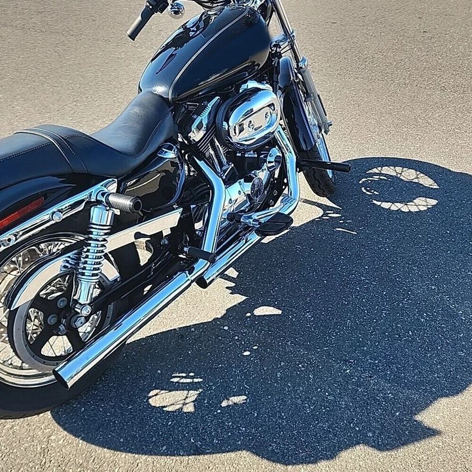 Barra de choque frontal deslizante superior para Harley Sportster Custom XL1200C 2004-20 - Imagem 2 de 4