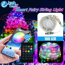 33ft 100LED Smart String Strip Fairy Lights Remote USB Color Changing Xmas Decor