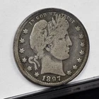 1897-O Barber Quarter - VG Details, Small Scratches (#59089-L)