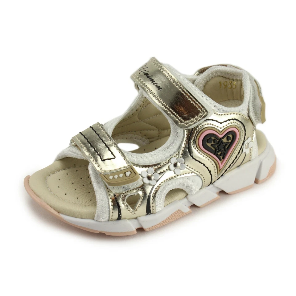 Minimen Niñas Sandalias de Cuero Punta Abierta con Arco, Tobillo y Soporte Ortopédico Foto 4 de 4