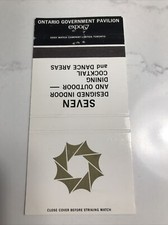 Expo 67 Montreal Ontario Government Pavilion Matchbook Cover