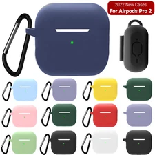 For Apple AirPods Pro 2nd Gen Charging Case Shockproof Soft Silicone Skin Cover
