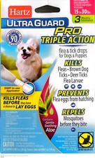 Hartz Ultra Guard Pro Triple Action Dogs 15 To 30 Lbs Flea  Tick Drops