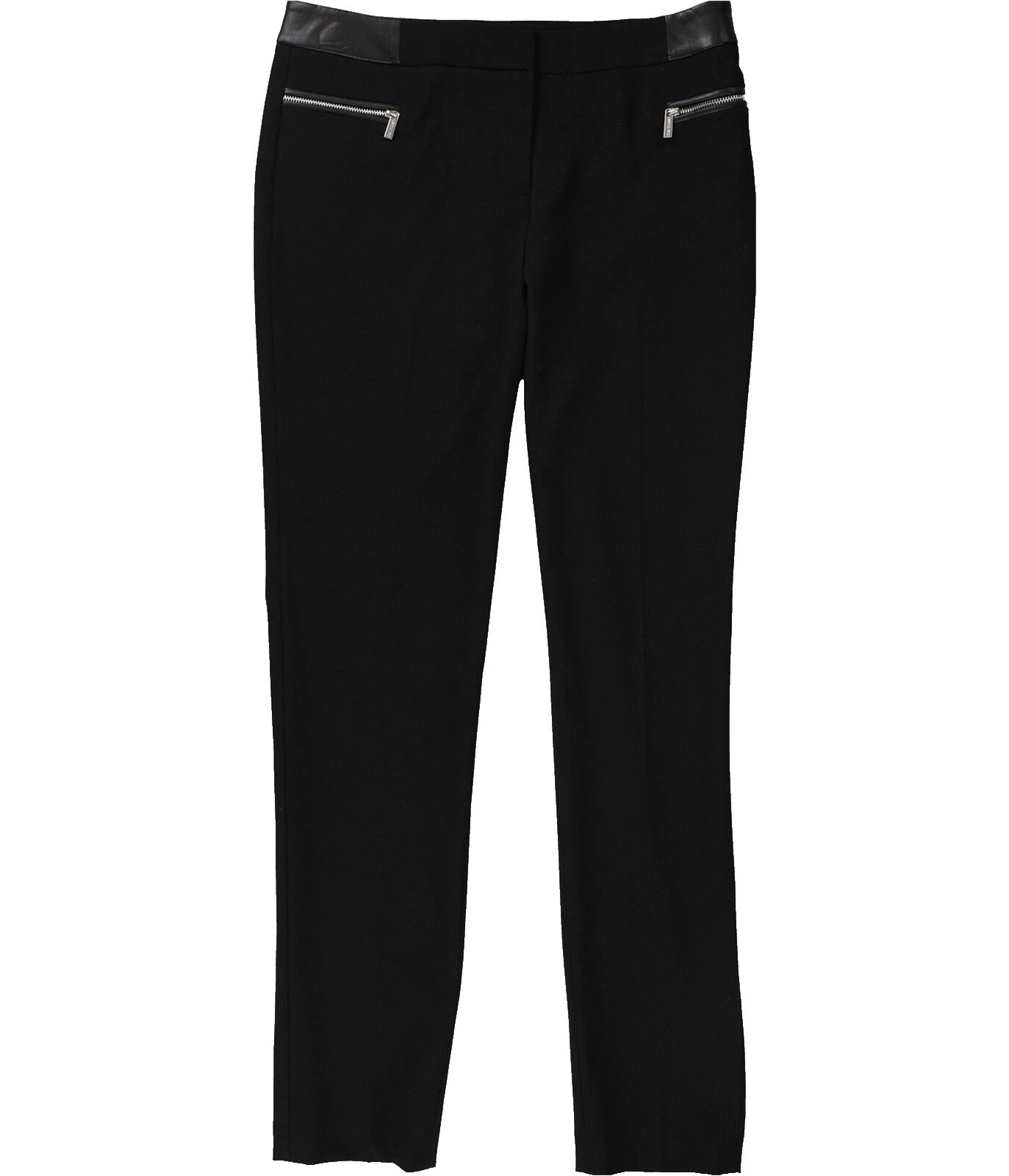 Calças femininas de couro Calvin Klein