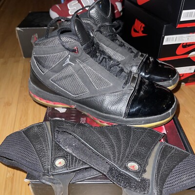 NIKE AIR JORDAN XVI 16 RETRO COUNTDOWN Black RED Size