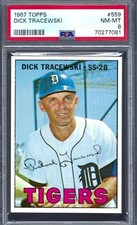 1967 Topps #559 PSA 8 Dick Tracewski Tigers 559 Nice!