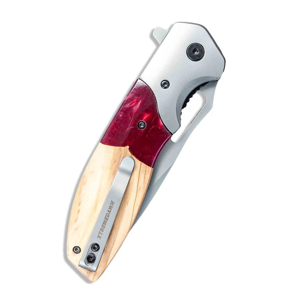 XTREMEDAWN Premium Pocket Knife Folding knife Camping Tactical Hunting Outdoor - image 4 of 4