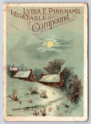 Antique Victorian Trade Card Lydia E. Pinkham's Vegetable Compound  c1890 - 1900
