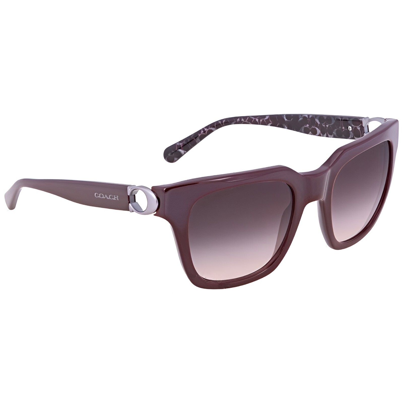 New Coach Sunglasses OHC8240 Oxblood Red with Grey Pink Lens 52-21-140