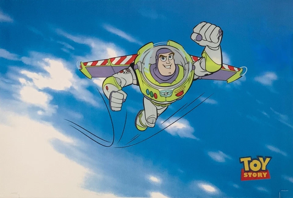 Disney Toy Story Buzz Lightyear Edición Limitada Sericel Animación Arte Celular Foto 2 de 4