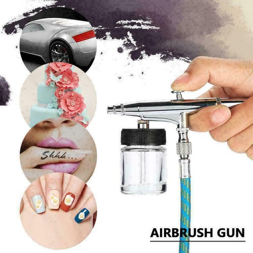 25PSI Airbrush Compressor Kit Spray Gun Dual Action Air Brush Paint Model 0.3MM - Picture 7 of 13