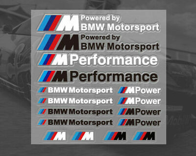 Kopen Vinyl Decals For BMW Motorsport M Sport M Power (1 Sheet 16 Stickers) UK Stock