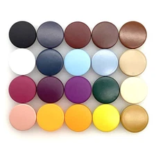 50X Colorful Snap Fasteners Heavy Duty Buttons 12/15mm Metal Press Studs Poppers