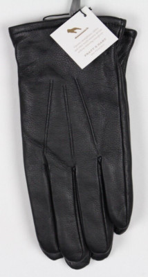 Pratt and Hart Gondola Men's Touchscreen Insulated Leather Gloves 2XL Black