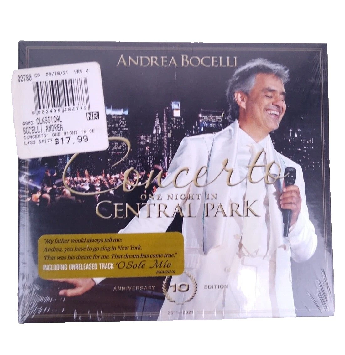 CD de Música Andrea Bocelli