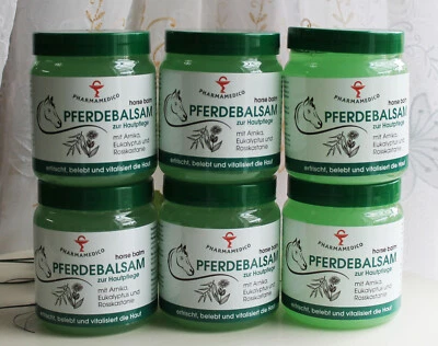 PHARMAMEDICO GMBH 6x500ml Pharmamedico Pferdebalsam Arnika Eukalyptus Rosskastanie vitalisiert