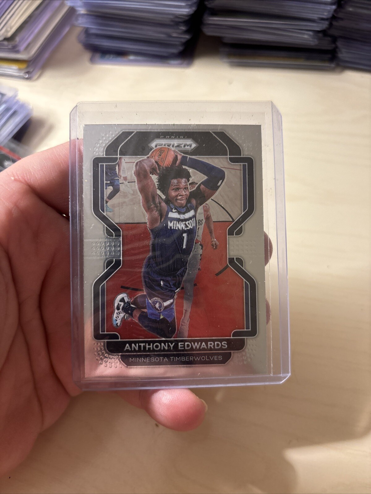 2021-22 Panini Prizm #37 Anthony Edwards Base Minnesota Timberwolves