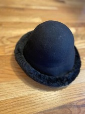 Lancaster Black Vintage Hat  Made in The USA   100 Wool