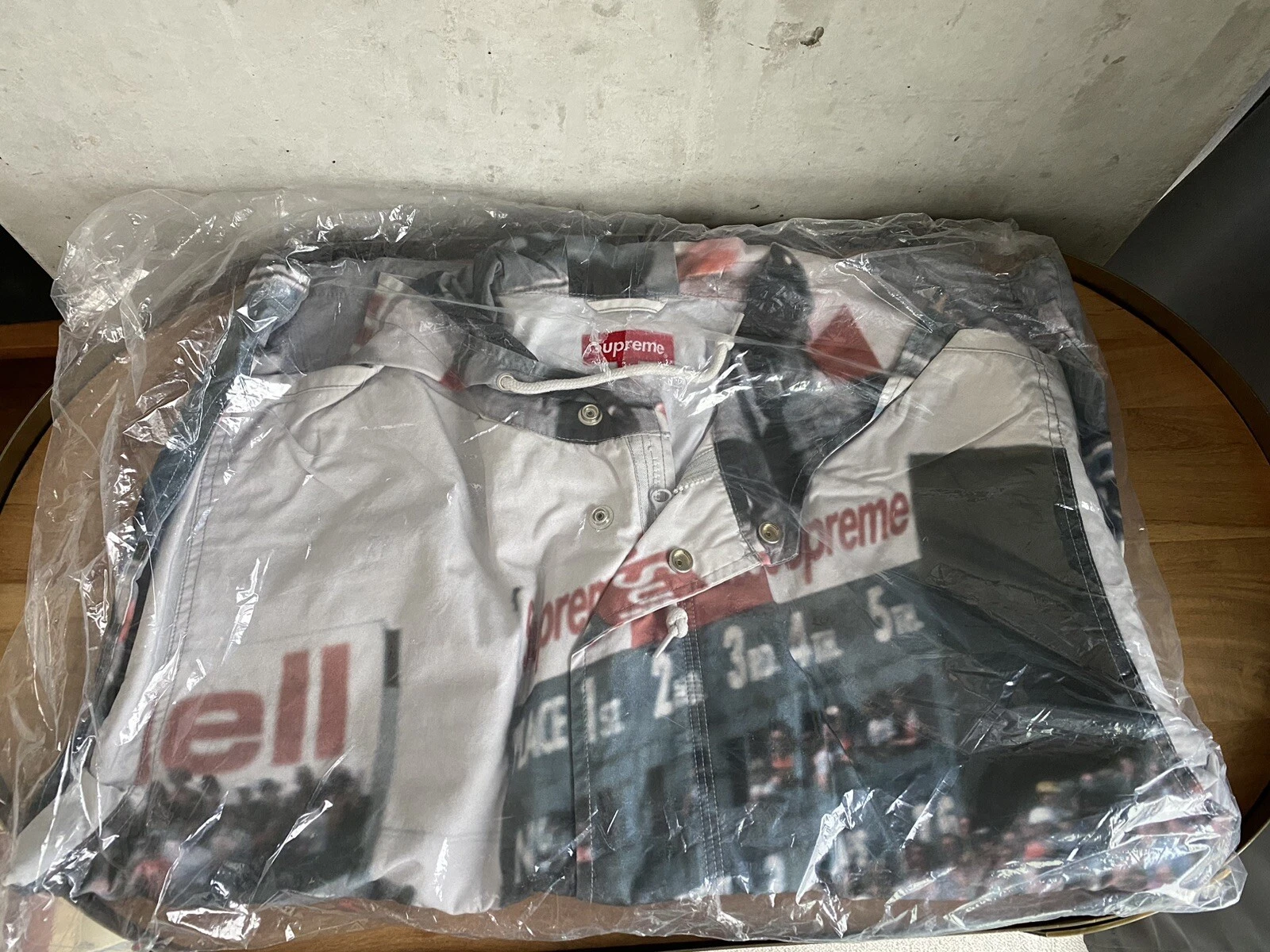 Veste parka neuve Supreme Grand Prix boîte logo taille moyenne M SS19