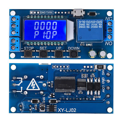 5V 12V 24V Timer Delay Relay Modul Verzögerung off Zeitrelais 0.01s-9999min LCD