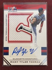 2017 Panini USA Baseball Stars & Stripes Jersey /199 Ricky Tyler Thomas #20 Auto