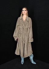 Balenciaga Runway Towelling Trench Coat. Small. As On Kim Kardashian