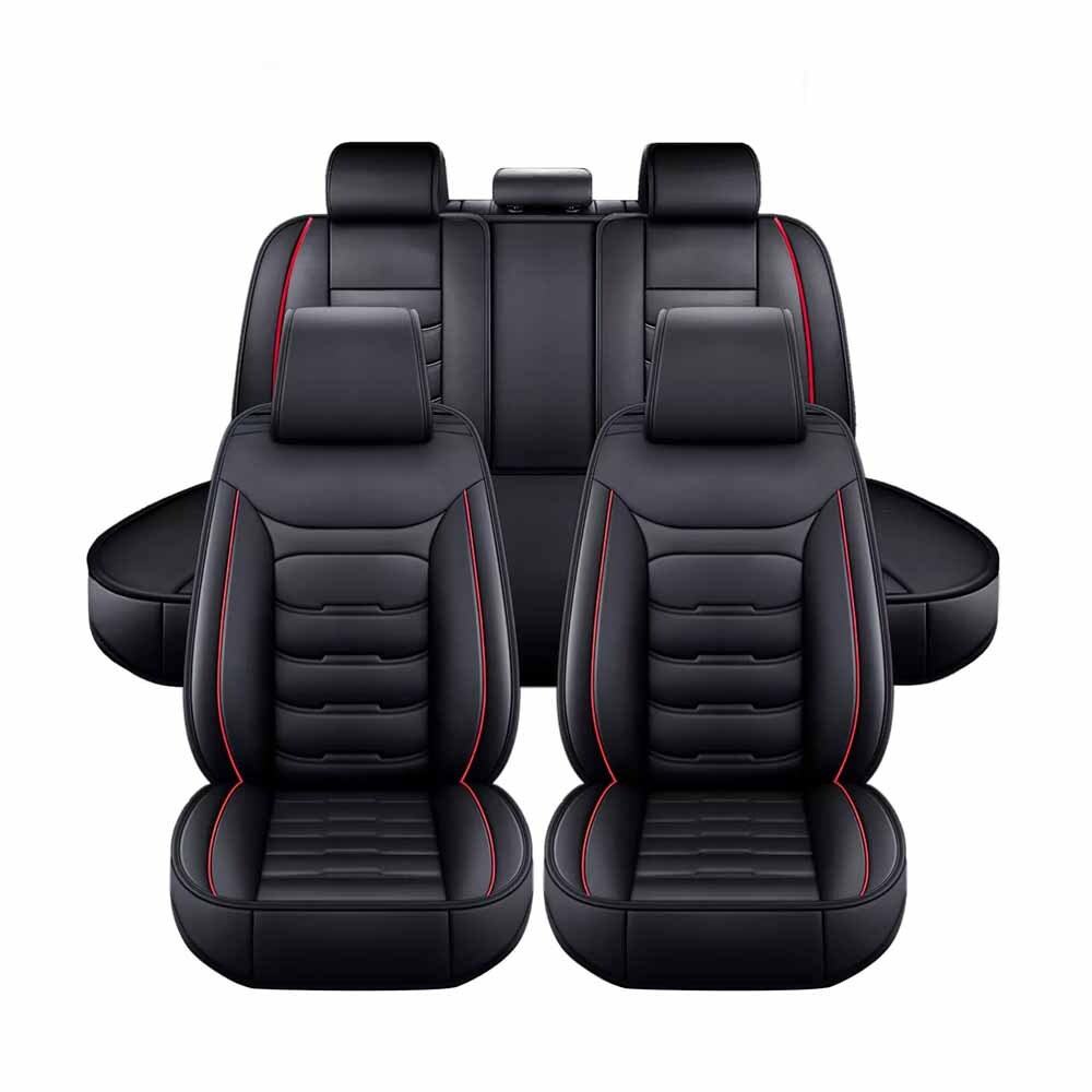 Car Seat Cover Full Set 5-Seats Front + Rear Protector For Honda Accord Civic-image