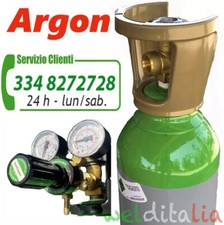 BOMBOLA RICARICABILE 14 LT. 200 BAR ARGON RIDUTTORE DI PRESSIONE CARICA