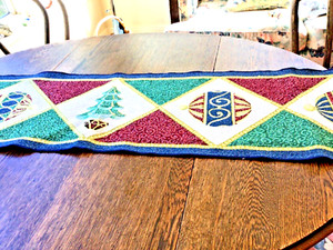 Royal Holiday Beautiful Christmas Tapestry Table Runner 13x72, made in USA
