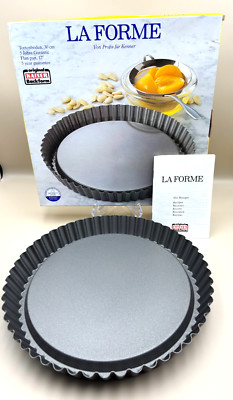 KAISER LA FORME Pie Tart QUICHE PAN Round Flan Torte Germany Nonstick 12''