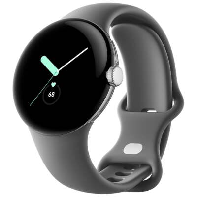 Google Pixel Watch (1st Gen) GWT9R (LTE + Wi-Fi). Silver Case with