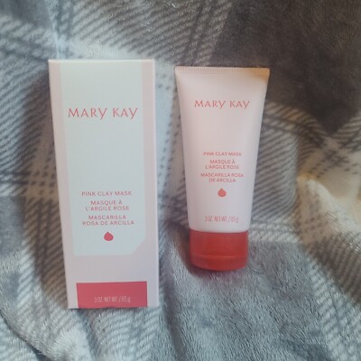 NIB Mary Kay Pink Clay Mask For Dry to Oily Skin Full Size 3 oz.