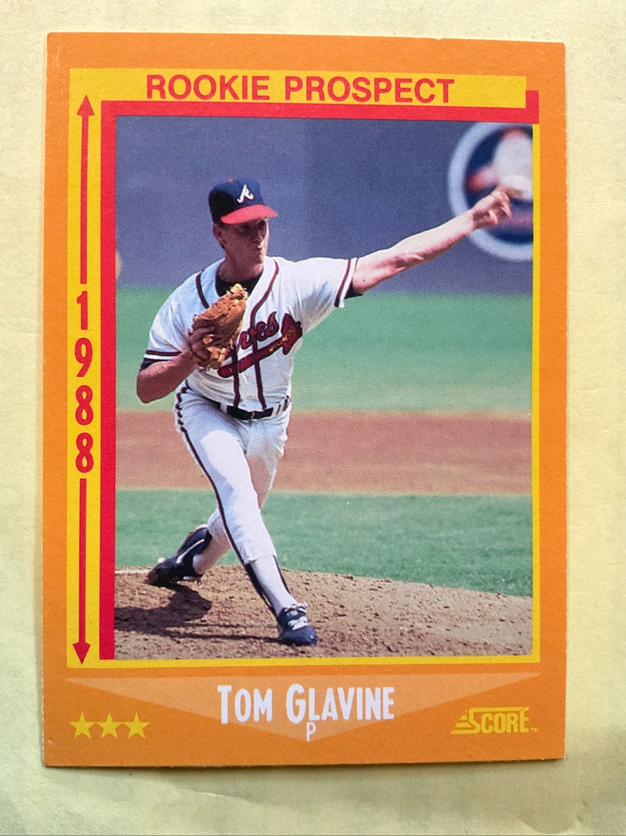 1988 Score TOM GLAVINE Rookie Card RC Atlanta BRAVES #638 | eBay