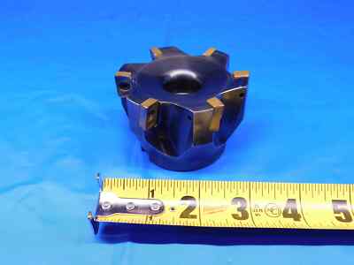 3'' O.D. 90 DEG FACE MILL 239.63.046.00 1'' PILOT 3/8 KEY HOLDS 6 INSERTS 3.0