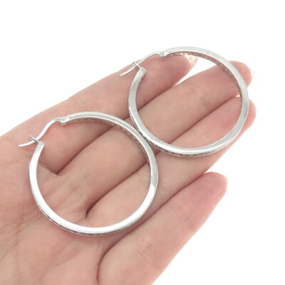 アクセサリー vintage hoop design pierce silver 925 925 Sterling Silver Round-Cut All Around C Z Hoop Earrings | eBay