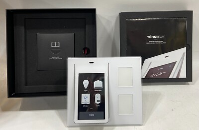 Wink Relay Wall Mounted Touchscreen Smart Home Controller PRLAY-WH01 White