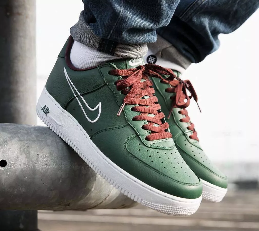 Mens Nike Air Force 1 Low Retro *Hong Kong* Deep Forest Olive