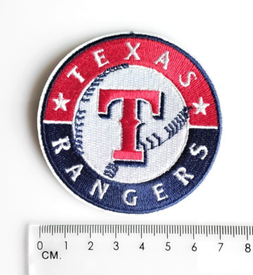 Texas Rangers MLB Baseball Team Logo zum Aufbügeln Aufnäher Patch USA