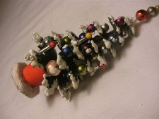 Christbaum alt Weihnachten Deko 11cm Puppenstube Weihnachtsdeko Gablonz Lauscha