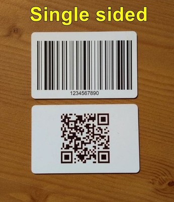 QR Code Barcode gedruckt ID Visitenkarte HD 2400 DPI hochauflösend wasserdicht