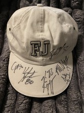 2003 Carolina Panthers Signed Hat Football NFL Jake Delhomme Kris Mangum