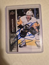 Mike Matheson Signed Upper Deck French Variations Auto Autograph Penguins Habs 