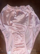 Baby Pink Nylon Shiny Pantie Size 7
