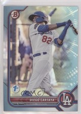2022 Bowman 1st Edition Sky Blue Foil Diego Cartaya #BPPF-103 0q4s