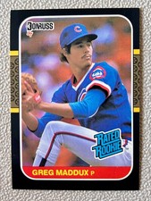 1987 Donruss - Rated Rookie Greg Maddux #36 (RC) NM