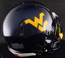 WEST VIRGINIA MOUNTAINEERS WVU Riddell Speed Full Size AUTHENTIC Football Helmet