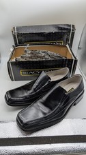 Stacy Adams Men  s Shoes Sz 10 M BLACK Leather Slip On Loafers DANTON 24363-001